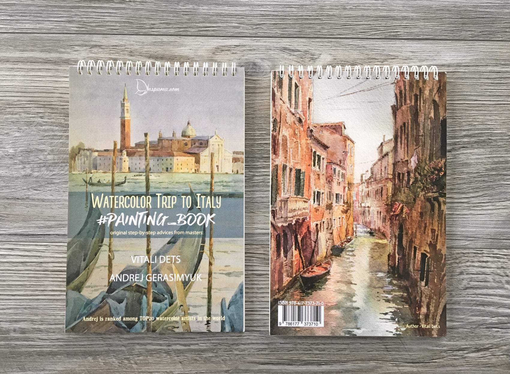 4 products (Italy, France books, Venice & PaintIN sketchbooks)