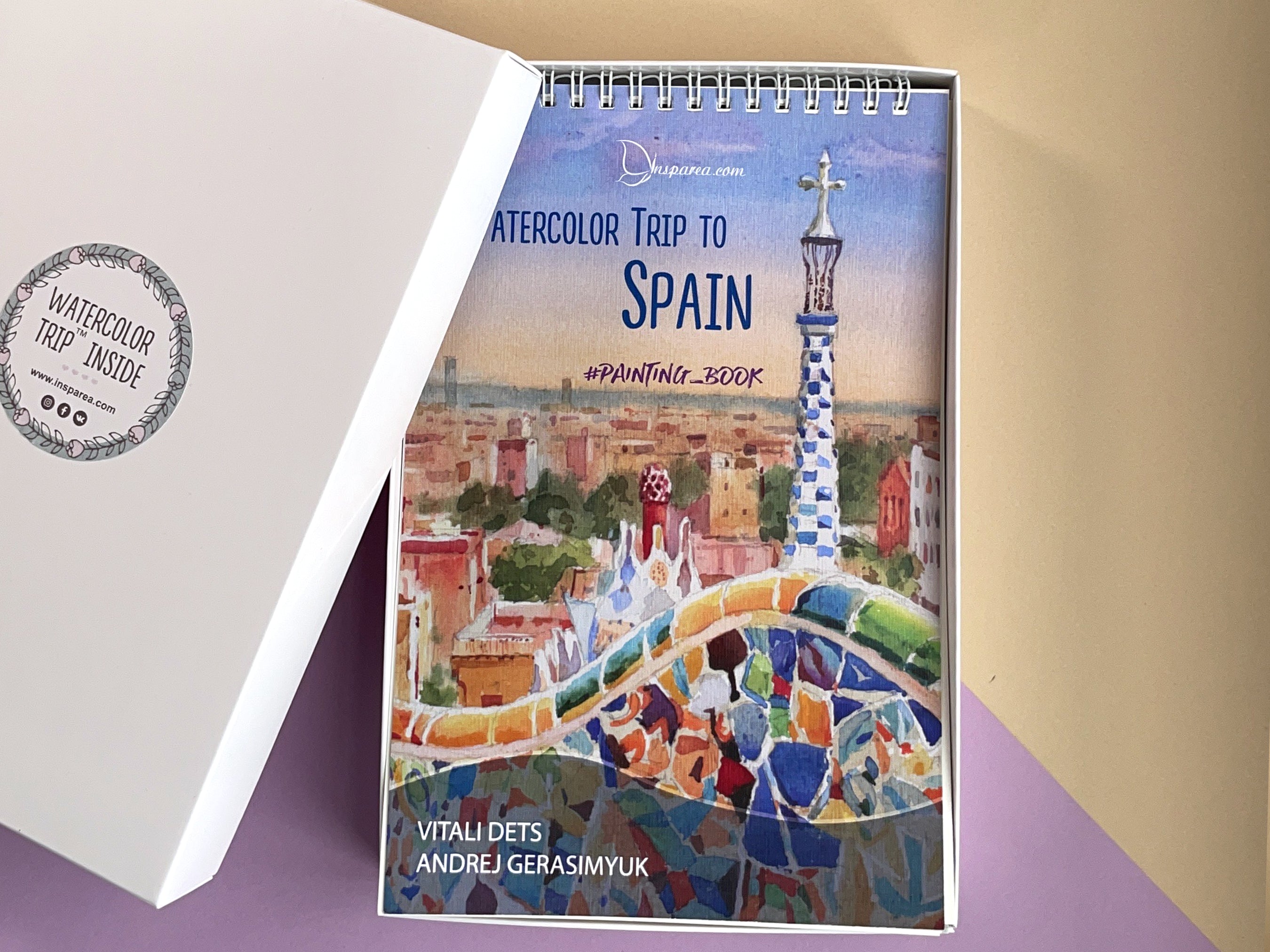 Watercolor Trip to Spain, Insparea Watercolor Painting Book on Fabriano  Paper with 17 Different Urban Landscape Tutorial Paintings for Adults -  Gift